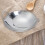 Raindrops Stainless Steel Deep Pan Wok Pan Silver 2pcs 6