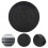 Clay Turntable Black 2pcs 4.3x4.3x1.2in 3
