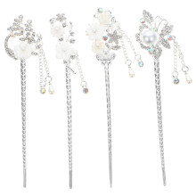 Tassel Hairpin Chinese Style Hair Decor 4pcs 5.9x1.4x0.3in