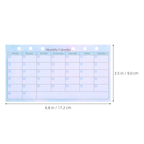 Calendar Planner Monthly Planner Refill Blue 14 Sheets 1
