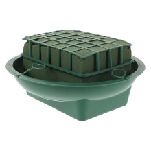 4 Sets Cemetery Flower Basket Stand Brick Mud Holder Floral Rack