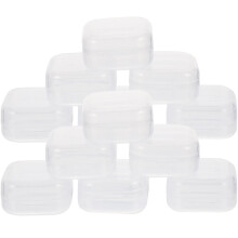 Set Of 2 Storage Boxes With Lids Ear Plug Case Portable Carrying