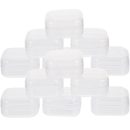 Set Of 2 Storage Boxes With Lids Ear Plug Case Portable Carrying