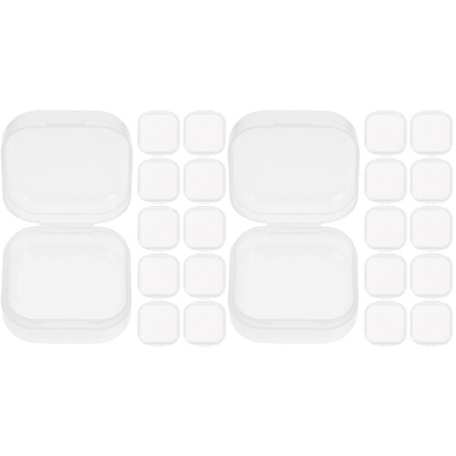 Set Of 2 Storage Boxes With Lids Ear Plug Case Portable Carrying 1