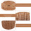 Baskets With Lids Brown Plastic Wicker 1pcs For Multi-Use 11