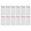 Cash Saving Binder Paper 12pcs A6 Budget Sheets 10