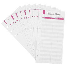Cash Saving Binder Paper 12pcs A6 Budget Sheets