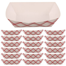 20Stk Mehrfarbige Papier Snackhalter Hot Dog Behälter Kraftpapier