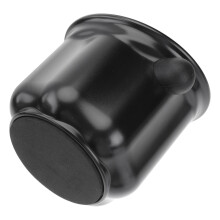 Zwarte ABS Espresso Koffiedik Container Met Rubberen Knockbox