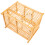 Lovebird Cage Double Layer Orange Bamboo 1pcs 11
