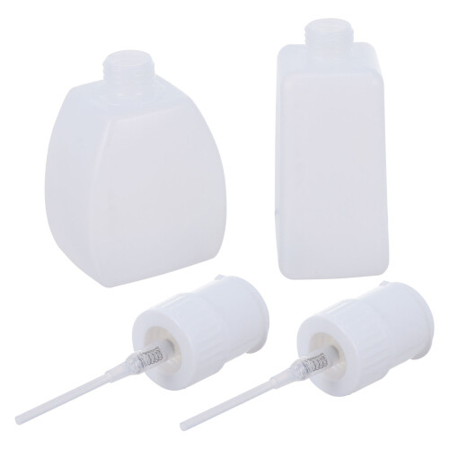 2 Pcs Push Down Pump Dispenser Press On Nail Remover Polish Bottle