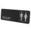 Funny Bathroom Signs Bathroom Sign Black Plastic 1pack 11