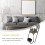 2 Pack Candle Holder Wall Mounted Clear Hanging Fresh Color Sconce 8