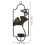 2 Pack Candle Holder Wall Mounted Clear Hanging Fresh Color Sconce 6