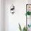 2 Pack Candle Holder Wall Mounted Clear Hanging Fresh Color Sconce 4