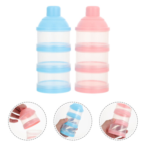 2 Pcs Food Storage Containers Stackable With Lids 1