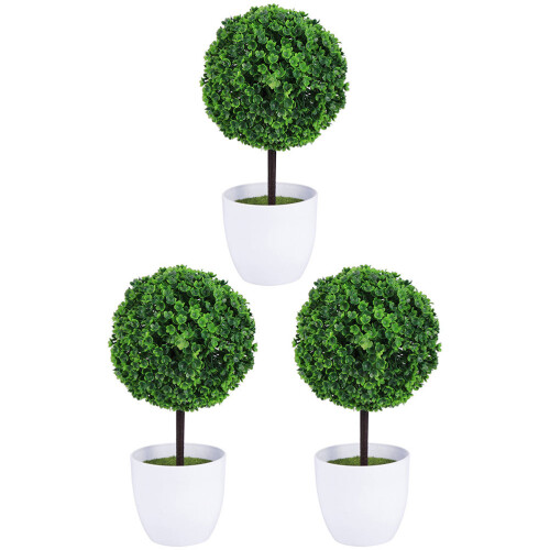 boule artificielle 3 pcs, imitation, décoratif