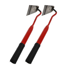 2St Duurzame Hand Hoes Rood Voor Grondbewerking En Onkruid
