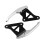 Raindrops Ergonomic Bike Handles Silver Motorcycle Backrest 1 Pair 8