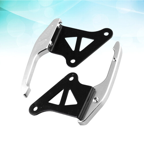 Raindrops Ergonomic Bike Handles Silver Motorcycle Backrest 1 Pair 2
