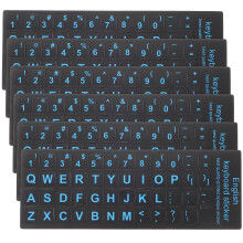6 Pcs Key Computer Keyboard Stickers Practical English Font