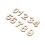 36 Pcs Wooden Alphanumeric Stickers Slices Decoration Accessories 11