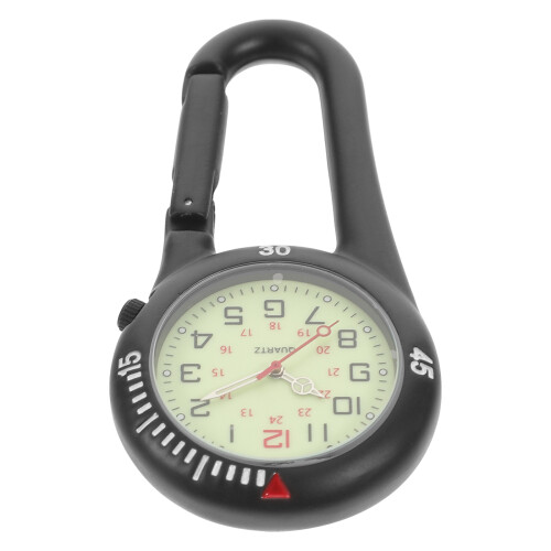 Fluorescent Dial Backpack Buckle Work Watch Clip On Accessory Quartz