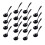 Soup Spoon For Home Black Pp 18pcs Durable Large Spoon Shape 1