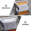Worgeous  4 Pcs Led Reflector Guardrail Reflective Road Studs 6