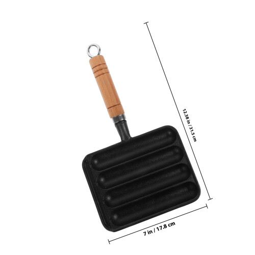 Frying Pan Sausage Machine 31.50x17.80x2.00cm Black 1