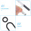 Bathroom Wall Sign Black Acrylic 1pack 10