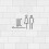 Bathroom Wall Sign Black Acrylic 1pack 6