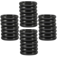 Hongchegh 44pcs Black Binding Ring Discs For Diy Notebooks Planners