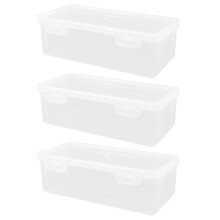 3pcs Bread Case Fresh Keeping Large Capacity For Kitchen