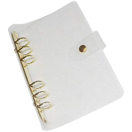 A5 PVC Transparent Métal Pour Planner Rechargeable