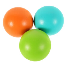Croquet Balls Excellent Elasticity Wood 3pcs 2.7in