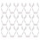 Raindrops  20 Pcs Clamp Bracket Light Tube Fluorescent Mount 4