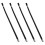 4 Pcs Fire Extinguisher Hose 50.00x2.10x2.10cm Black 9