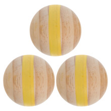 3pcs Wooden Balls For Outdoor Games For Activities