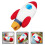 Space Bedroom Accessories Rocket Ship Pillow Plush Fabric 1set 11