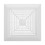 Plastic White Bathroom Fan Exhaust Cover Square Ceiling Vent 11