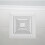 Plastic White Bathroom Fan Exhaust Cover Square Ceiling Vent 6
