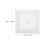 Plastic White Bathroom Fan Exhaust Cover Square Ceiling Vent 3