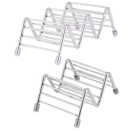 2Stk Taco Halter Aus Silberlinear Für Und Partys