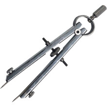 Pocket Sized Compass Tool For Math Class Silver 1pcs