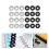 24 Pcs Frosted Binding Buckle Discbound Cover Planner Divider Maker 5