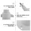 1pc 360 Aluminum Alloy White Universal 10
