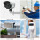 1pc 360 Aluminum Alloy White Universal 7