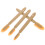 Caulking Tool Khaki 4pcs 11.4x2x0.2in 11
