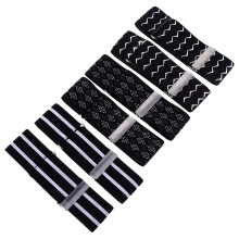 3 Pairs Adjustable Elastic Shirt Armbands Shirt Garters Sleeve Holders